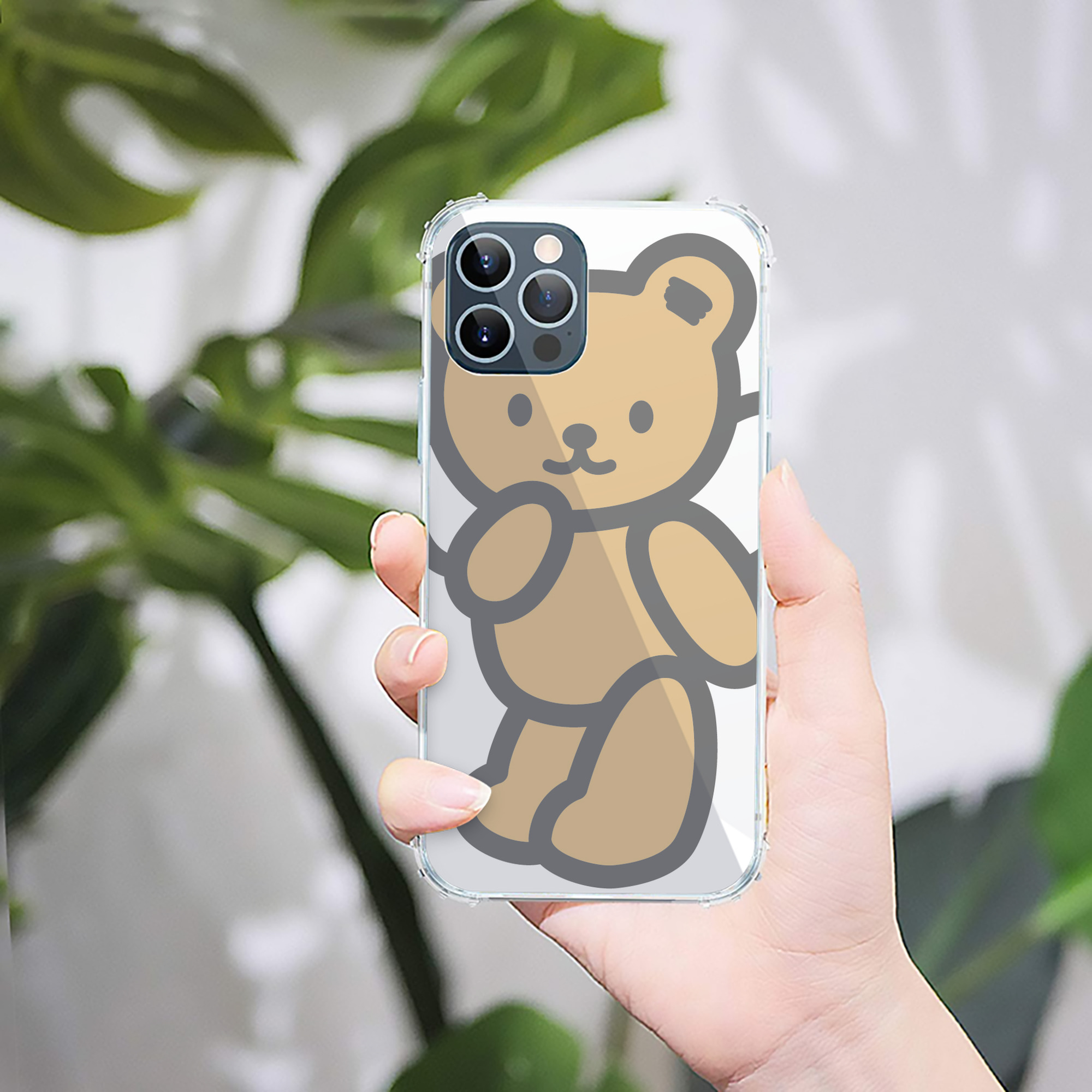 （画像用） Hello Kitty ハローキティ 【iPhone 12シリーズ対応】透明スマホケース（クリアソフトケース）